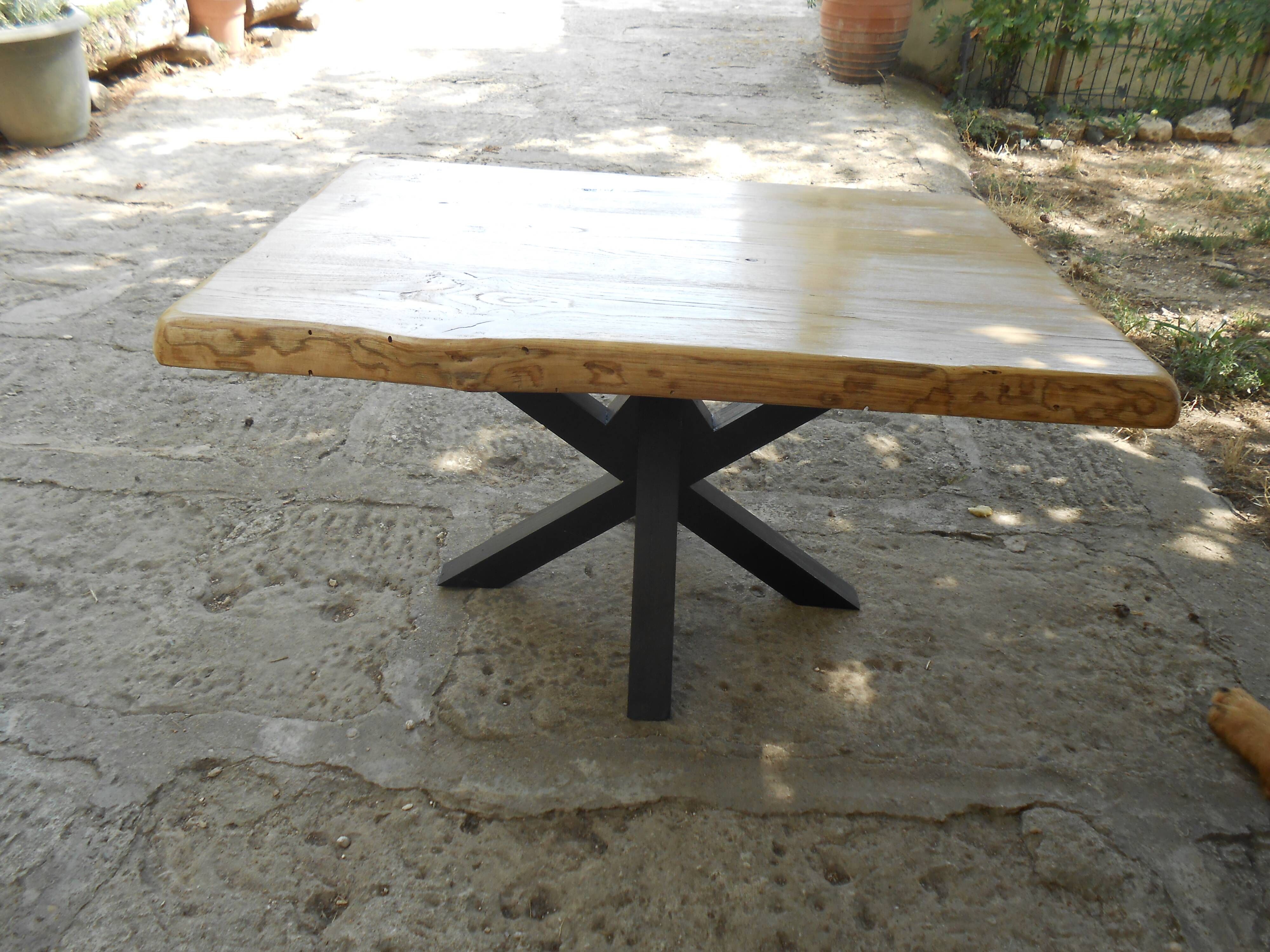 solid wood coffee table chestnut from France