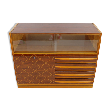 1960s Wooden Cabinet /Chest Of Drawers, Czechoslovakia