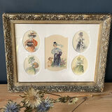 Painting of elegant women