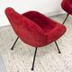 Chaises longues rouges par Fritz Neth pour Correcta, années 1950, ensemble de 2