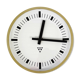 Railway gold Factory Clock from Pragotron, 1970's