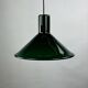 Green Danish glass pendant by Michael Bang for Holmegaard 1972