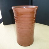 18cm glazed stoneware vase signed JP Murol