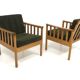 Set de 2 fauteuils en chêne, Skaraborgs Möbelindustri, Suède, 1960