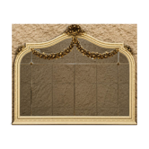 Large Louis XVI style mirror in lacquered wood and gilded wood from around 1900.