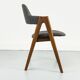 Chaise Compass en teck par Kai Kristiansen pour SVA Møbler, 1960