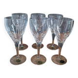 6 crystal wine glasses from Lorraine