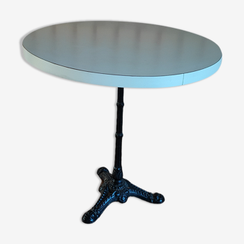 Table bistro ronde fer forgé et formica