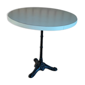 Round bistro table wrought iron and formica