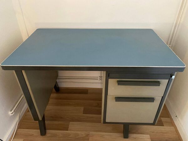 Bureau Strafor bleu & gris