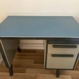 Blue and grey Strafor desk