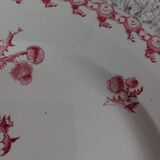 Plat en porcelaine opaque de Gien service Chardons