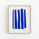 Impression giclée abstraite bleue, 50x70cm