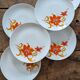 Assiettes Winterling décor floral seventies