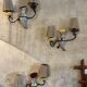 Vintage ceramic wall lights