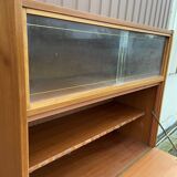 Secretary desk with flap Scandinavian desk Mid-century vintage 1970