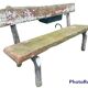 Concrete garden bench