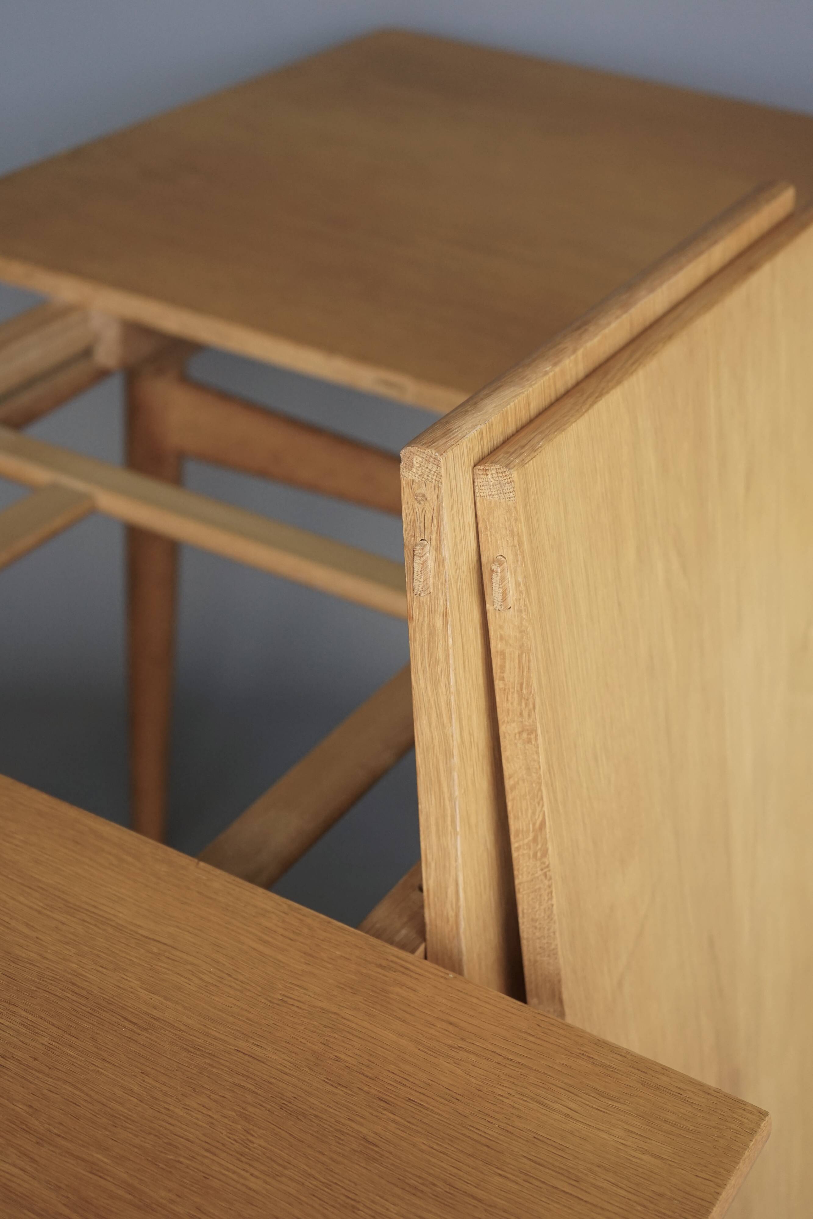 Table à manger extensible en chêne Hans J. Wegner, modèle AT 310, par Andreas Tuck, 196