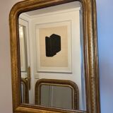 Miroir ancien Louis-Philippe en bois dorée