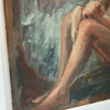 Oil on canvas period art deco