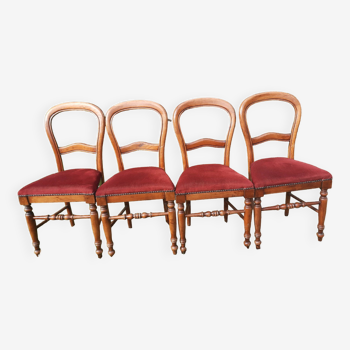 Set de 4 chaises Louis Philippe
