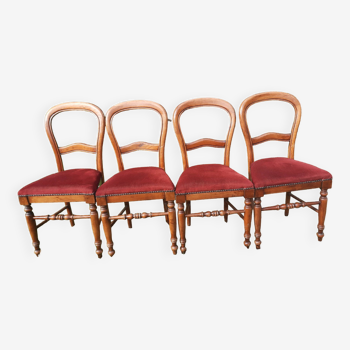 Set of 4 Louis Philippe chairs