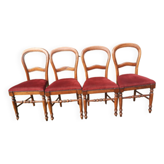 Set of 4 Louis Philippe chairs