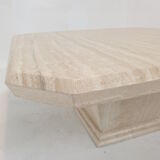 Italian Travertine Bar table or Coffee Table, 1980s
