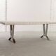 Grande table basse en carreaux de céramique de style Denisco vintage avec base chromée