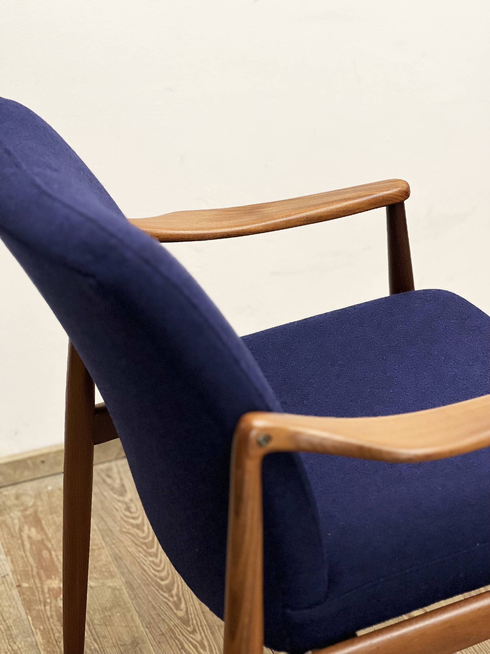 Two Mid-Century Modern Teak Armchairs by Hartmut Lohmeyer for Wilkhahn, 1950s