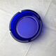 Blue glass ashtray