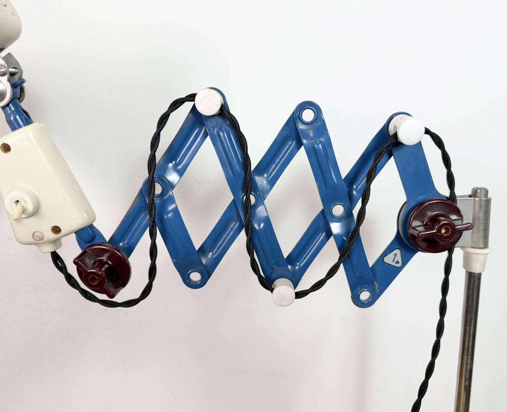 Industrial East German Scissor Lamp from VEB Zweckleuchtenbau Dresden, 1950