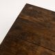 Narrow old wooden farmhouse table