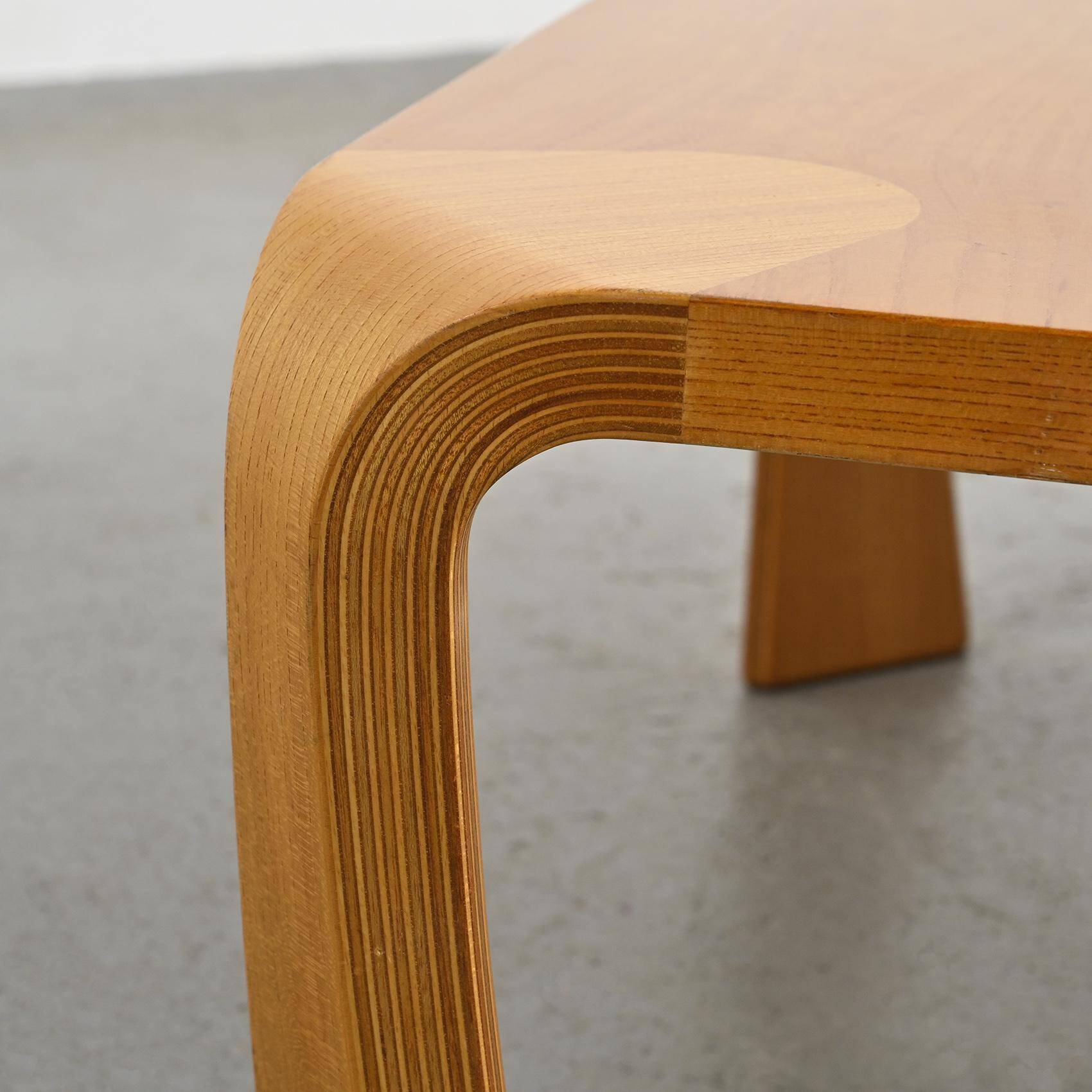 Zataku square table by Saburo Inui for Tendo Mokko Japan