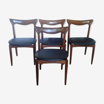 Set de 4 chaises de Henry Walter Klein pour Bramin