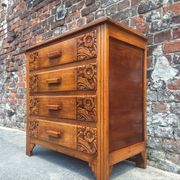 Art Deco chest of drawers, vintage antique furniture