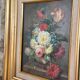 Oil on canvas W. Kerling still life with flowers