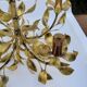 Lustre gold metal leaves from the 50s