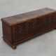 Rare Large Gothic 16th century carved solid oak chest, France