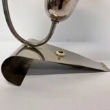 Rare Art Deco Functionalism Chrome Table Lamp, Czechoslovakia, 1930s