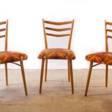 Set of 3 chairs Thonet 1960