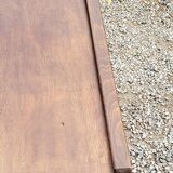 Vintage side table from the 50s in beech oak and poplar compass feet
