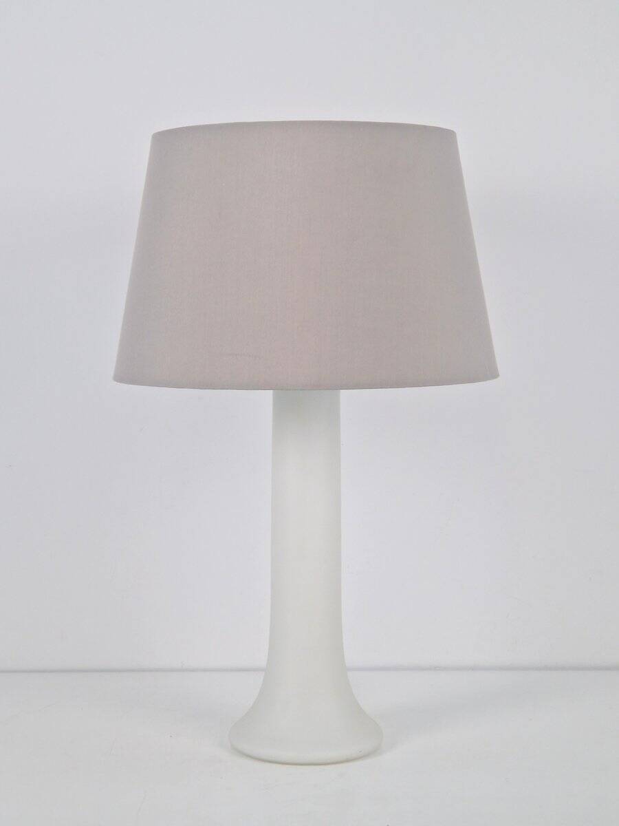 Vintage Glass Table Lamp by U. & O. Kristiansson for Luxus Vittsjö, Sweden, 1969