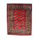 Vintage Uzbek Bukhara handmade rug 3' x 4' (94cm x 122cm) 1970s, 1C756