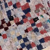 Colorful Boucherouite Moroccan rug - 126 x 195 cm