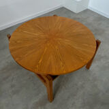 Old coffee table wood design 60s Italy vintage