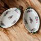 Paire de beurriers anciens en faïence de Villeroy & Boch