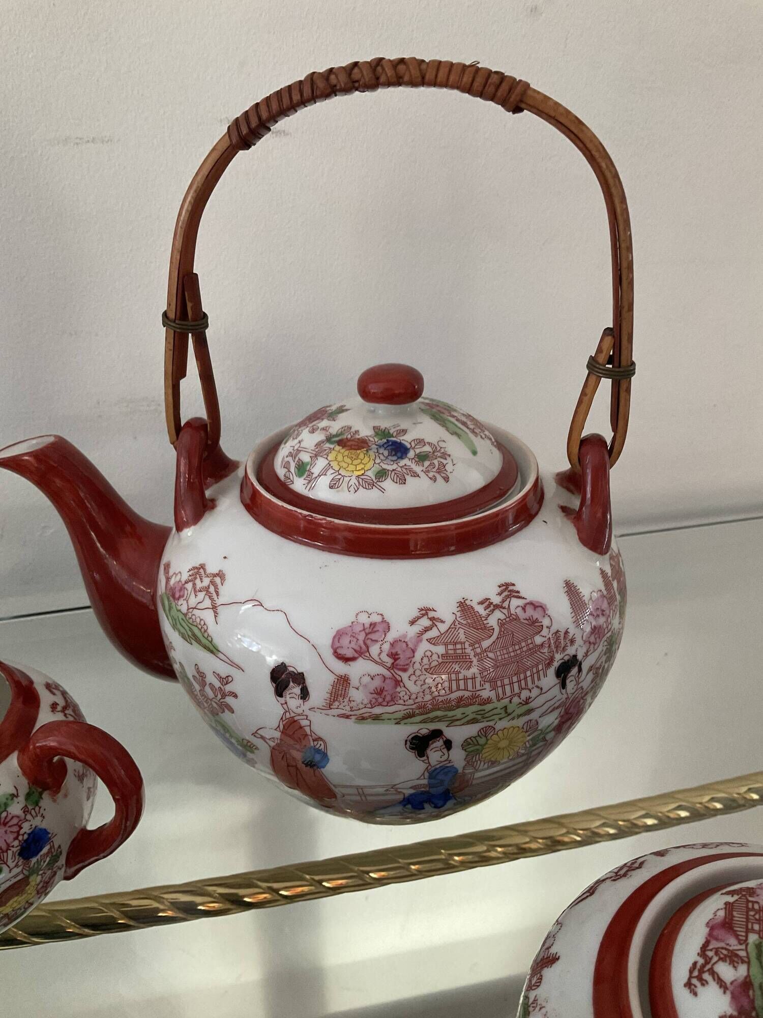 Old Japanese fine porcelain tea set