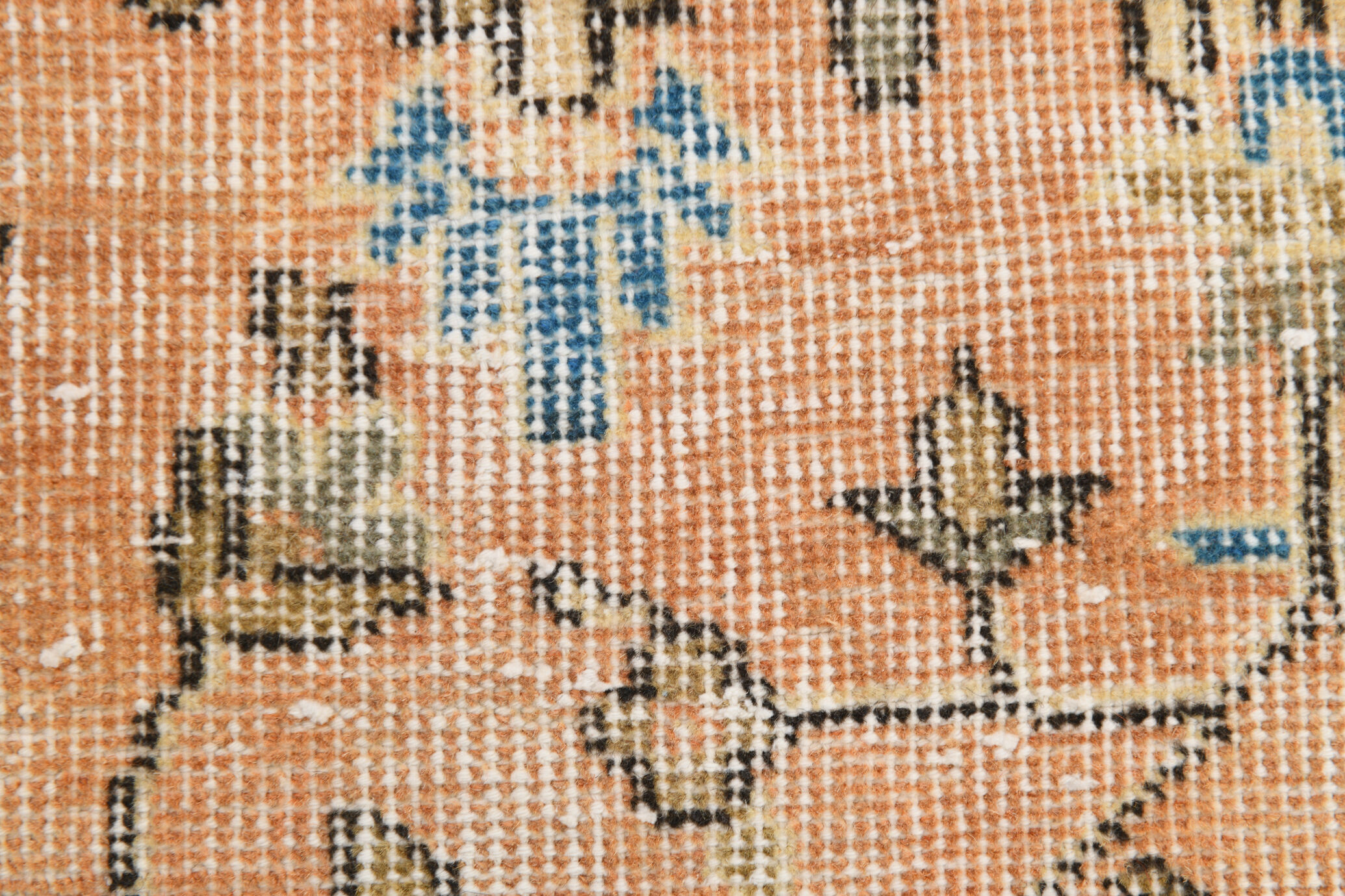 6x10 Pale Orange Floral Turkish Rug, 195x313Cm