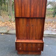 Scandinavian teak wardrobe, circa 1950, 91x65x183cm